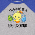 thumbnail image 4 of Inktastic Easter I'm Gonna Be a Big Brother with Green and Blue Eggs Boys Baby Bodysuit, 4 of 5