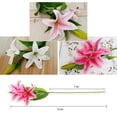 thumbnail image 2 of Artificial Flowers, 5pcs Artificial Full Bloom Artificial Latex Real Touch Flowers for Home Decor, Wedding, Parties, Offices, 2 of 10