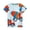 Light Blue, variant on Vedolay Crop Tops For Boy Boys Short Sleeve Polo Shirt Cartoon Dinosaur Printed Kids Tops,Blue 6-7 Years