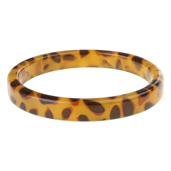 Tortoiseshell Acrylic Bracelet Classical Brown Leopard Mottled Bangle Jewelry Gift for Beach Dancing Office Daily Life