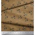 thumbnail image 3 of Soimoi Moss Georgette Fabric Circle,Dot & Prawns Ocean Decor Fabric Printed Yard 42 Inch Wide, 3 of 3