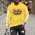 thumbnail image 2 of Awdenio Long Sleeve Shirts for Men Mardi Gras Shirt Mask Graphic Tshirt Crazy Parade Street Carnival Themed Long Sleeve Tee Tops, 2 of 5