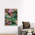 thumbnail image 4 of Great Big Canvas "Aqua Lilies"  by Mindy Sommers Brown Dark Forest Green   Wrapped Canvas Print Wall Artwork, 4 of 7