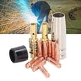 thumbnail image 4 of 14-Piece Red Copper MIG/MAG Welding Torch Accessory Kit: 10 Conductive Contact Tips (0.88MM), Gas Nozzle, Connecting Rod & Cover - Durable Replacement Parts for 15AK Torches, Easy Installation,, 4 of 6