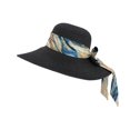 thumbnail image 1 of Sombrero de Playa Con Liston Para Mujeres Ala Ancha 42 cm negro, 1 of 6