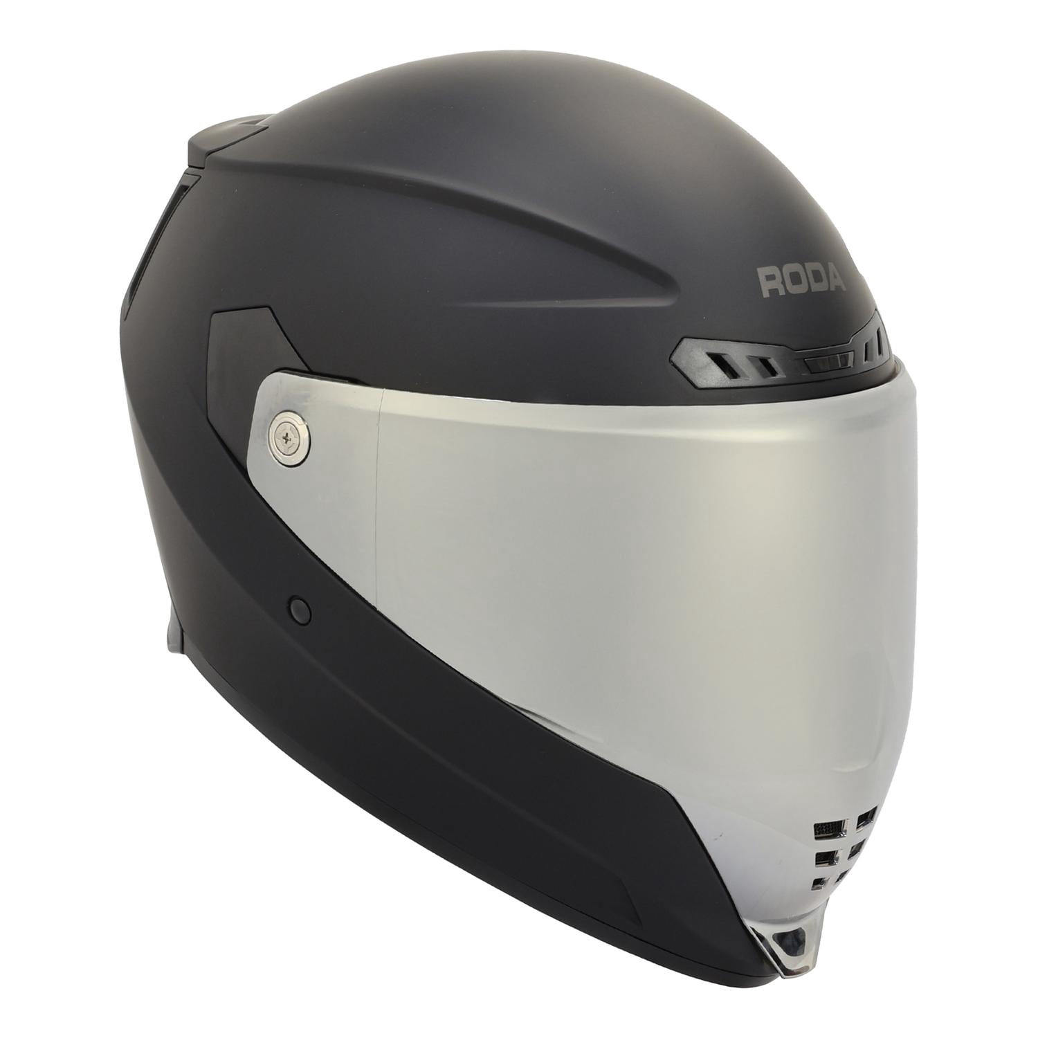 Casco Roda Scorpion Negro Mate Mica Plateada Cerrado Svs negro M ...