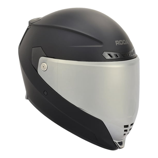 Casco Roda Scorpion Negro Mate Mica Plateada Cerrado Svs negro S