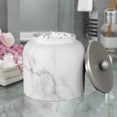 thumbnail image 4 of nu steel Misty Silver collection Cotton Container, Perfect For Home & Bathroom Accessories, 4 of 5