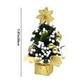 thumbnail image 3 of Djunllk Mini Christmas Tree, Realistic Tabletop Small Christmas Tree Artificial Christmas Tree Indoor Outdoor Holiday Christmas Decoration, Christmas Gift, 7.9", 3 of 7