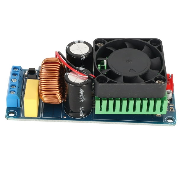 Placa amplificadora de potencia IRS2092S de 500 W, canal D mono, HiFi, con ventilador para sistemas de sonido DIY.