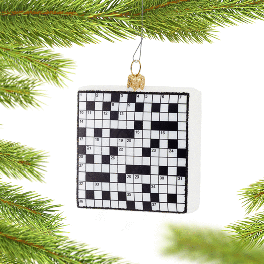 Crossword Puzzle Christmas Ornament Ornament Only Walmart Com