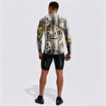 thumbnail image 5 of Forest Camo Quarter Zip Pullover for Men, Long Sleeve Hunting Fishing Jersey with Moisture Wicking Quick Dry Fabric - Lightweight Outdoor Athletic Performance Tops Bronze L, 5 of 6