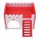 thumbnail image 1 of Castillo para animales pequeños Ideal para hámster Conejillo de indias Escondite para hámster mascota pequeña rojo, 1 of 9