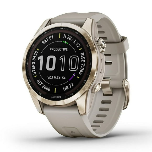 Garmin fenix 7S Sapphire Solar Charging GPS Smartwatch Steel and Fitness Tracker with Incident Detection