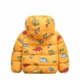 thumbnail image 2 of Hicidod Toddler Fleece Jacket Hooded Long Sleeved Winter Warm Down Coats Cute Printed Lined Fleece Padded Puffer Jackets, 2 of 5