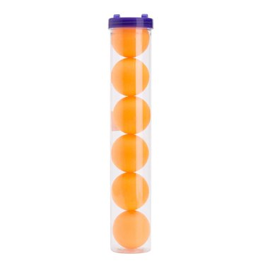 TJ Global Table Tennis Ping Pong Ball Pack of 6 Balls, Seamless Design Recreation Table Tennis Equipment, Accessories - Great for Practice and Training (Orange)
