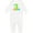AA-White, variant on Dinosaur First Birthday Party Baby Romper Coveralls
