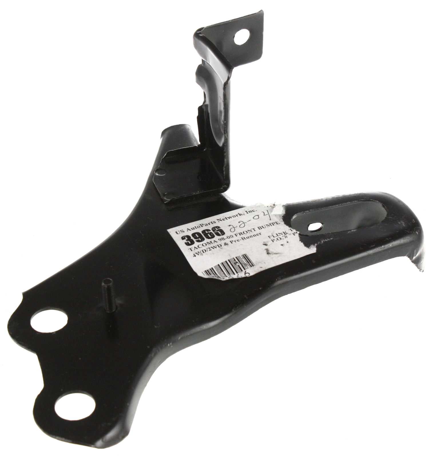 Replacement 3966 Bumper Bracket Compatible For 1998-2000 Toyota Tacoma Front, Right Passenger
