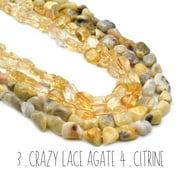 Pebble Gemstone Beads: Handpicked Natural Semi-Precious Nugget Gemstones for Unique CreationsBeads