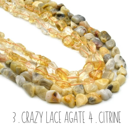 Pebble Gemstone Beads: Handpicked Natural Semi-Precious Nugget Gemstones for Unique CreationsBeads