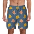thumbnail image 3 of Uemuo Cute Turtle Pattern Mens Swim Trunks Quick Dry Board Shorts with Mesh Lining, Stretch Beach Shorts Quick Dry No-Chafing Board Shorts-3X-Large, 3 of 9
