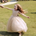 thumbnail image 4 of Vestido de noche para niña con lazo grande sin espalda, vestido de gasa esponjosa para niña, vestido de princesa, vestido de niña de las flores para boda, 4 of 6