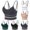 Black, variant on Bralettes for Women with Support No Underwire Workout Bras for Women Thin Straps Breathable Slow Walking Gym Beauty Back (Rose Gold ,One Size)