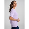 thumbnail image 3 of Jessica London Women's Plus Size Shaker Tee, 3 of 4