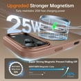 thumbnail image 3 of BENTOBEN Case for iPhone 17 Pro Max 6.9" Compatible with Mag-Safe Metal Frame Slim Tpu Pc Matte Shockproof Brown, 3 of 8