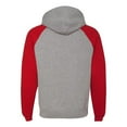 thumbnail image 2 of Adult 8 oz. NuBlend® Colorblock Raglan Pullover Hooded Sweatshirt, 2 of 4