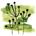 thumbnail image 2 of Vess, June Erica 15x15 White Modern Wood Framed Museum Art Print Titled - Tropical Sumi-e VIII, 2 of 4