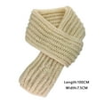 thumbnail image 2 of Kids Winter Scarf 9 Colors | Soft Knit Children's Neck Warmer | Breathable Playground Scarf for Boys & Girls | Holiday Gift Accessories (Beige), 2 of 5