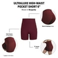 thumbnail image 2 of YITTY Active Women's UltraLuxe High Waist Pocket Biker Shorts – 3"/6" Tummy Control, Compression, Breathable & Activewear, Neon Spark, M, 6", 2 of 6