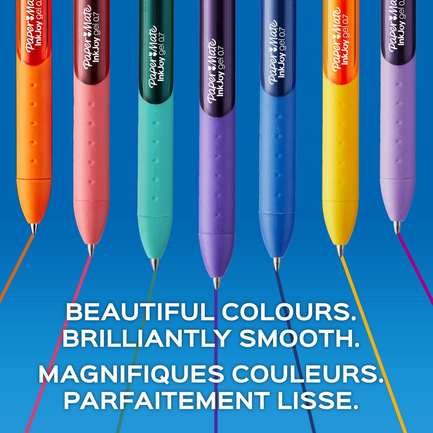 Paper Mate InkJoy Gel Pens, Medium Point (0.7 mm), Assorted Colours, 6 Count