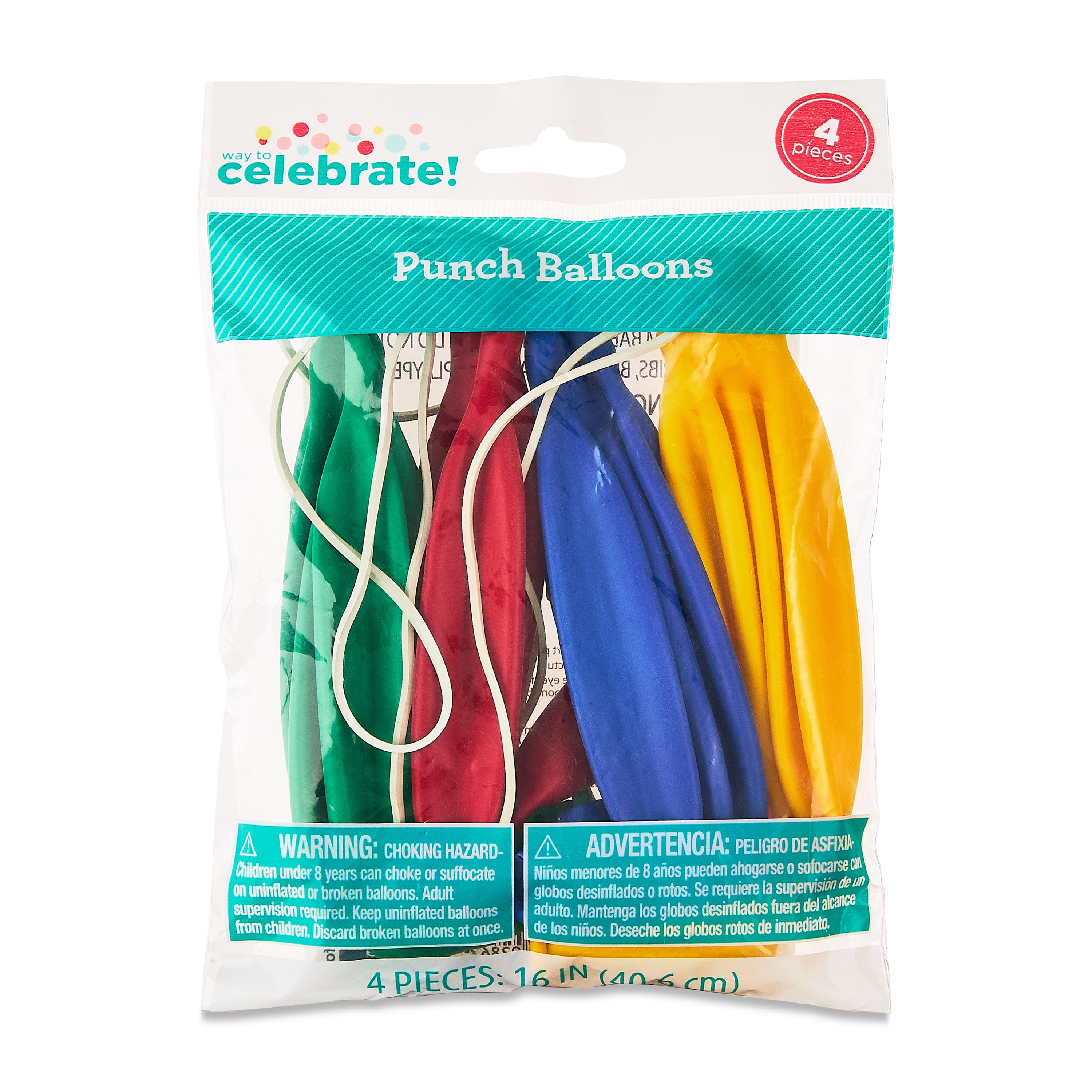 Level Up Punch Balloons 4-Pack - 6.5"x2.75", Vibrant Green/Yellow, Durable Latex, Game Theme Prints 1 thumbnail image