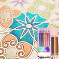 thumbnail image 3 of Metallic Gel Glitter Pens 1.0mm Bold Glitter Colored Pen 8 Pack for Coloring Books Making Cards Journal Crafting Drawing Smooth Long Lasting Writing，Christmas Gifts(8 Color), 3 of 8