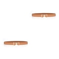 thumbnail image 3 of Decodeary Mode Ceinture Simple Style Universel Étroit Manteau Valentines Jour Brun 2Set, 3 of 6