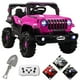 thumbnail image 1 of Camioneta montable eléctrica JOYKOO 4x4 93 cm Control remoto Luz LED 12v rosa, 1 of 7