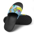 thumbnail image 4 of GZHJMY Stylish Slides for Women Men, Cartoon World Map Soft Flexible Slip-on Sandals Slippers, 4 of 7