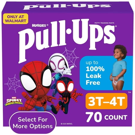 Pull-Ups Boys' Potty Training Pants, 3T-4T (32-40 lbs), 70