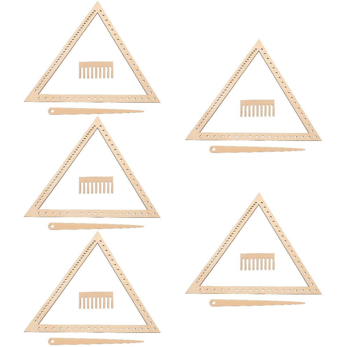 HOMEMAXS 5 Sets  Weaving Loom Crafting Weaving Triangle Weaving Handcraft Weave Board Weaving Tool