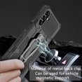 thumbnail image 5 of ELEHOLD Armor Case for Samsung Galaxy A54 5G,Rugged Hybrid Full Body Protective Case Hidden Kickstand  Magnetic Car Mount Anti-Scratch Shockproof Case,Black, 5 of 7