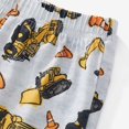 thumbnail image 3 of Hiijoy Toddler Boys Outfits Excavator Print Short Sleeve T-Shirt Shorts Set, Sizes 2-8, 3 of 7