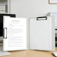 thumbnail image 4 of EGNMCR Storage Bins, Storage Containers A4 Folder Secretary Clipboard Document Hold Student Writing Pad Office Clipboard Storage Multifunctional Organizer Plasti c File Folder Board Clip, 4 of 7