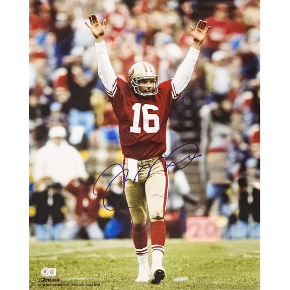 Joe Montana Autographed 16x20 Photo San Francisco 49ers Beckett BAS QR 221162