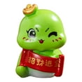 thumbnail image 6 of 1 Pcs 2025 Chinese New Year Snake Figures Decoration Miniature Resin Chinese New Year Zodiac Snake Ornament for Cake Topper Dollhouse Car Office Table Desk (Cute), 6 of 6