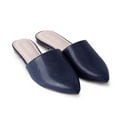 thumbnail image 3 of J. Adams Lennox Mules for Women - Black Vegan Leather Pointed Toe Slides, 3 of 6