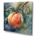 thumbnail image 2 of Designart "Peach Hanging From Branch" Tree Floral Wall Art Print, 2 of 5