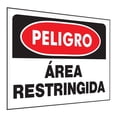 thumbnail image 3 of Letrero Peligro Área Restringida Hyko Plástico Rojo Negro Bl, 3 of 3