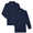 Navy, variant on Boys School Uniform Long Sleeve Pique Polo Shirt, 2-Pack, Sizes 4-18 & Husky
